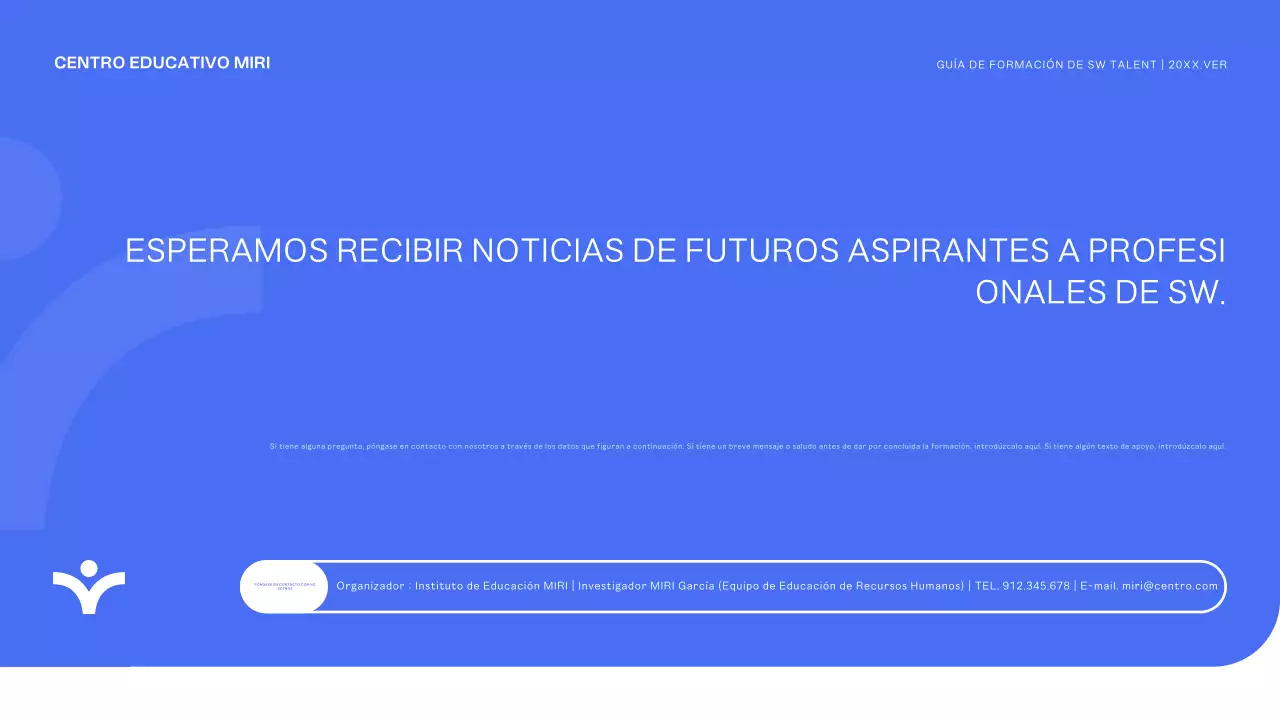 Blue Modern Contratación de becarios