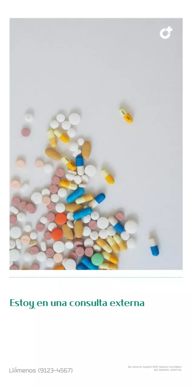 Calendario hospitalario en marco de fotos verde