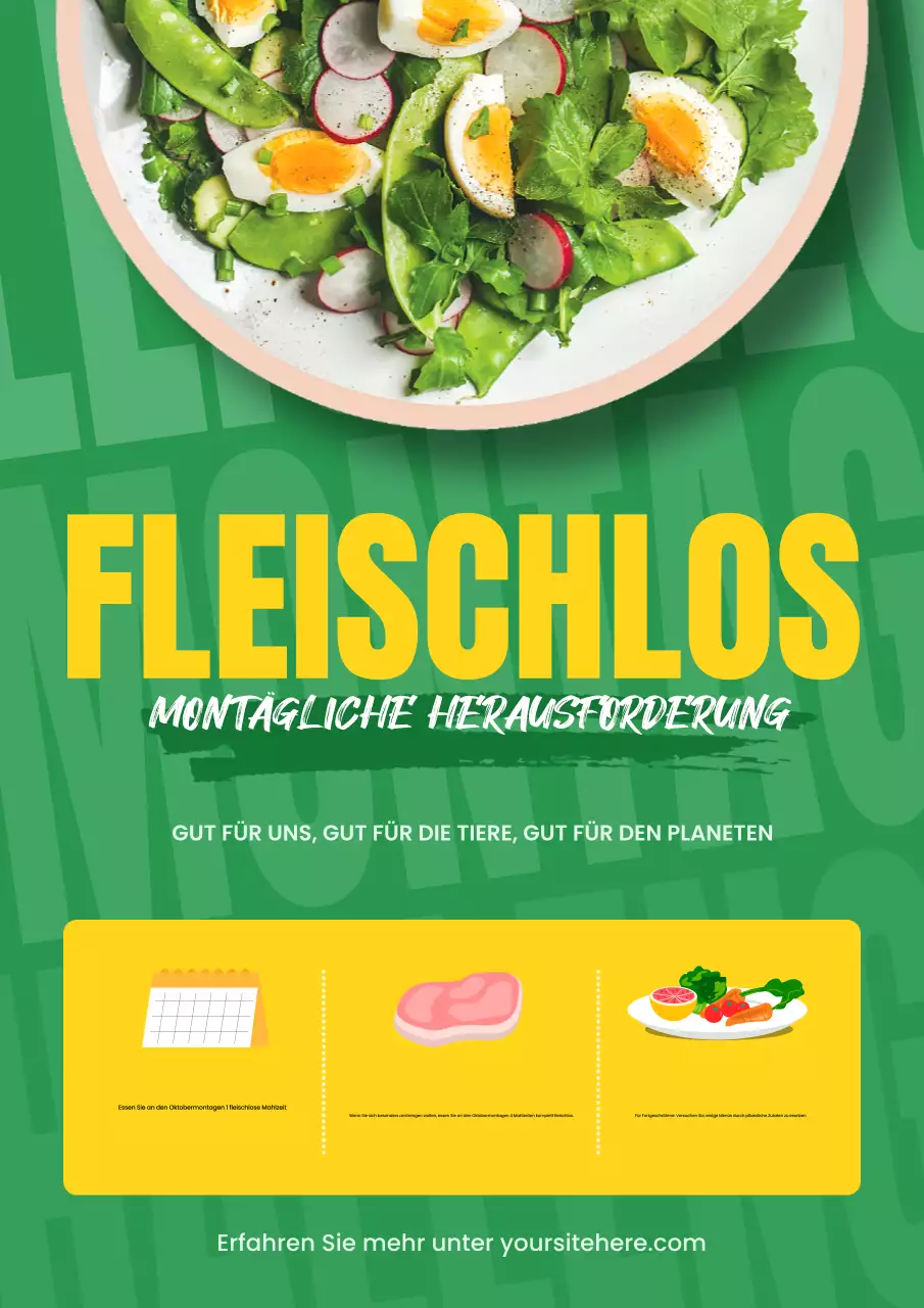 grünes trendiges Essen Förderung