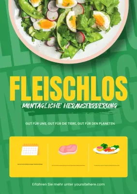 grünes trendiges Essen Förderung