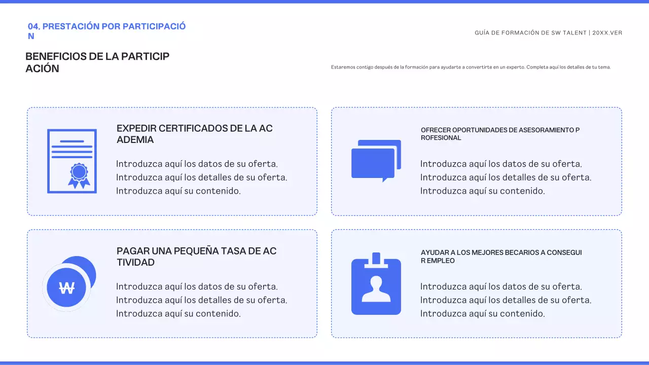 Blue Modern Contratación de becarios