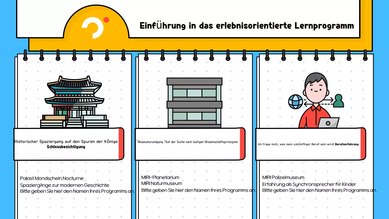 Ein Leitfaden für die rote und blaue Pop-Art von erlebnisorientierten Lernprogrammen