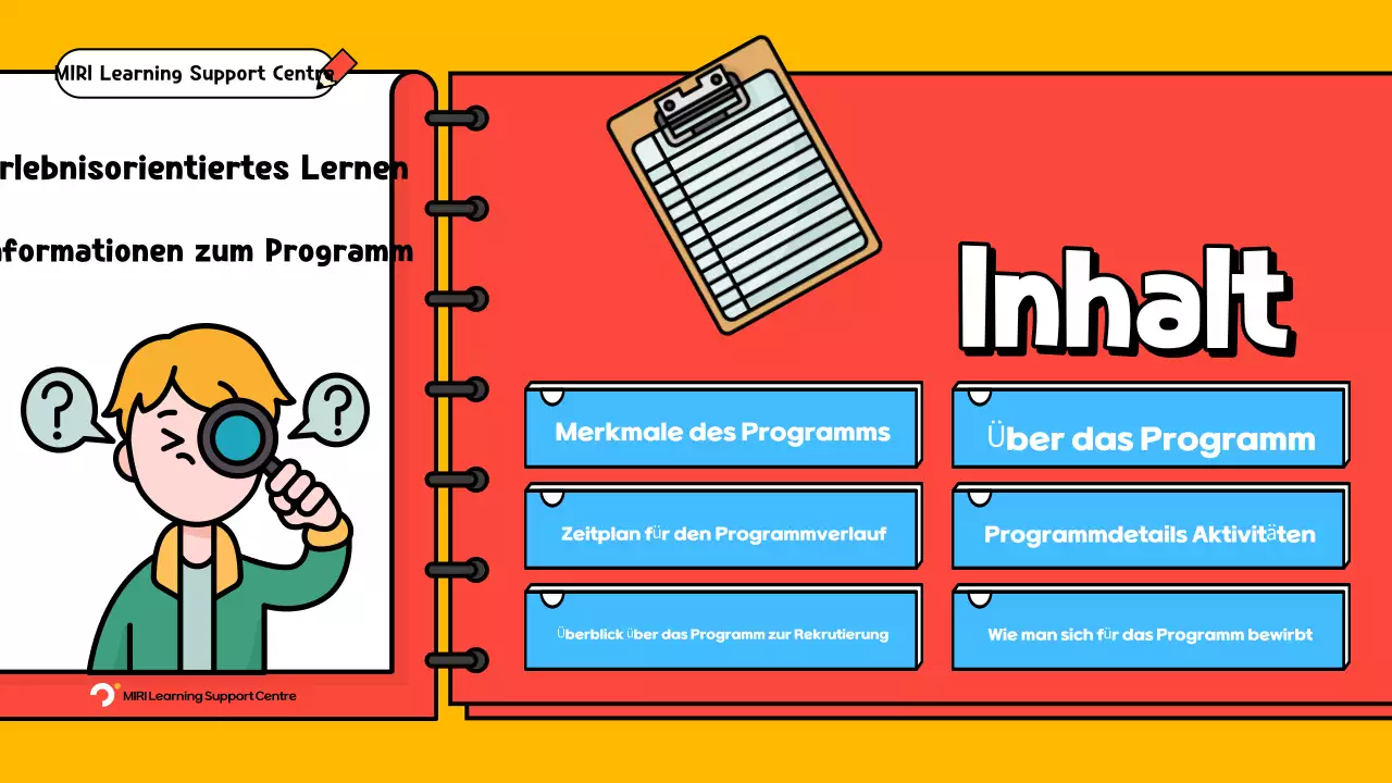 Ein Leitfaden für die rote und blaue Pop-Art von erlebnisorientierten Lernprogrammen