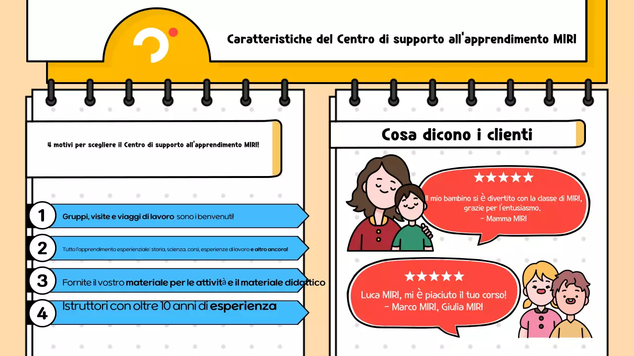 Una guida alla pop art rossa e blu dei programmi di apprendimento esperienziale