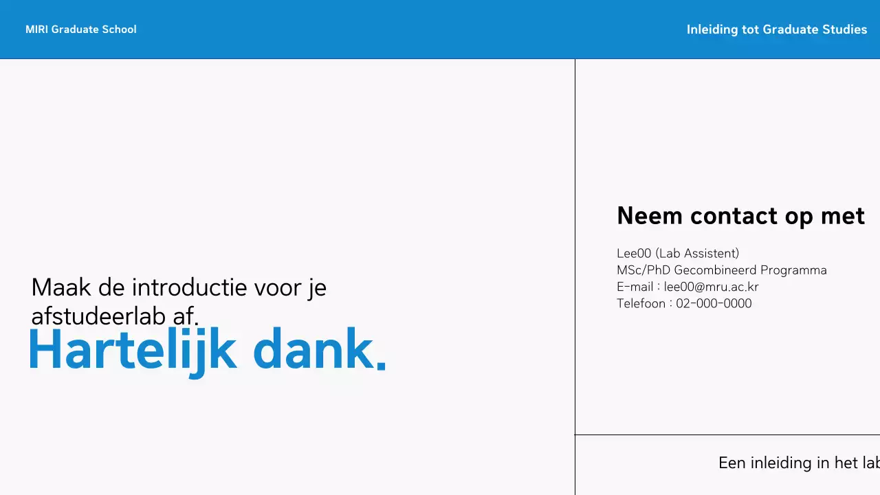 Blauwe eenvoudige sollicitatiebrief voor afgestudeerden