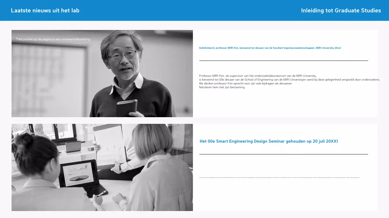 Blauwe eenvoudige sollicitatiebrief voor afgestudeerden