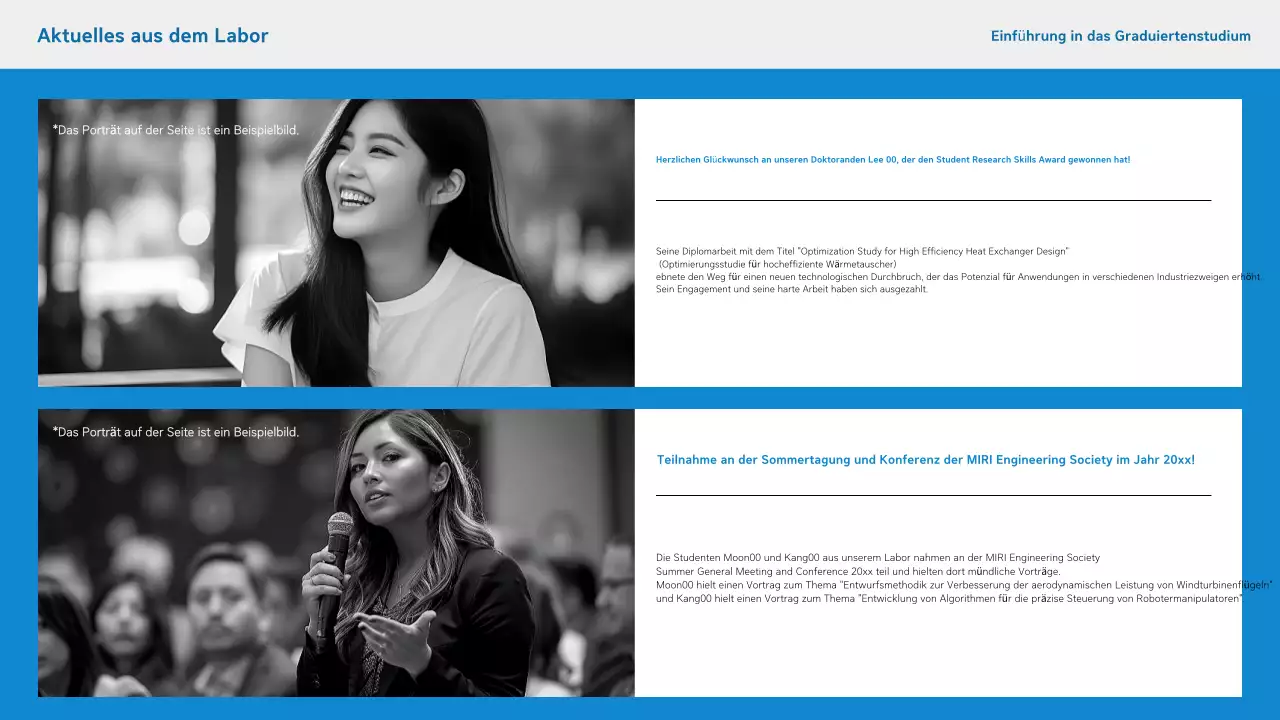 Blau Einfaches Anschreiben für Hochschulabsolventen