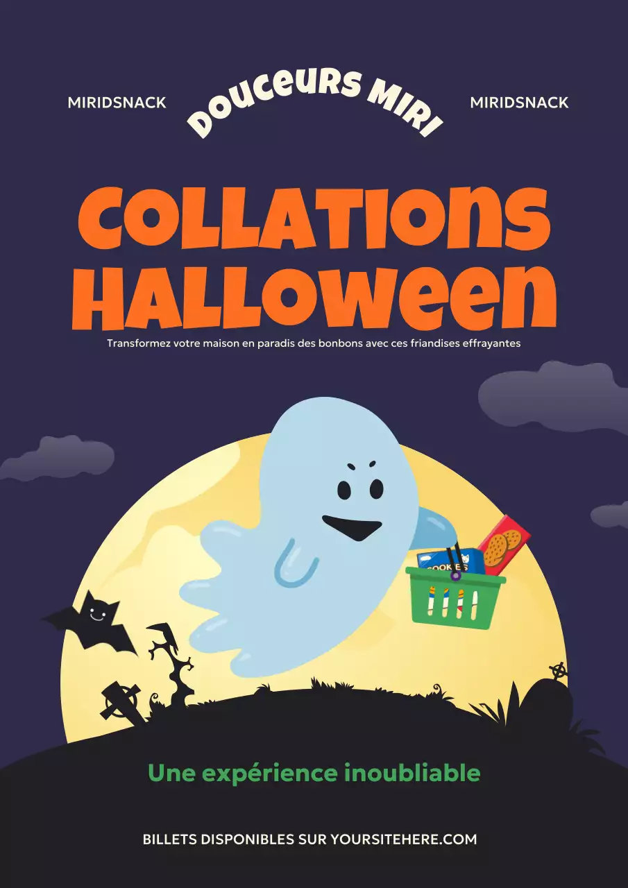 orange rétro promotion Halloween