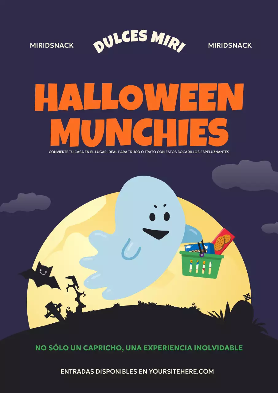 promoción retro naranja de Halloween