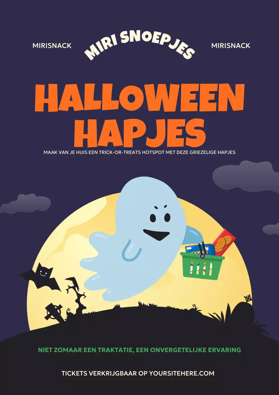 oranje retro Halloween promotie