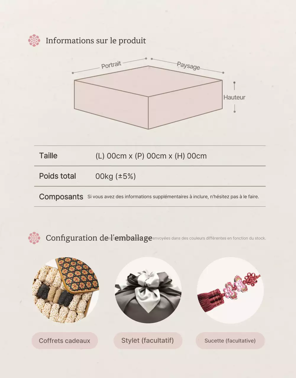 Promouvoir le traditionnel coffret cadeau Chuseok Hanami en ivoire et en rose et ses précautions.