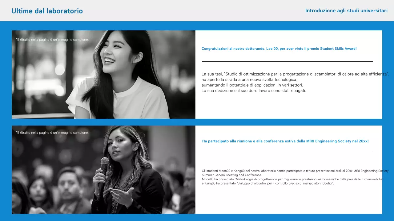 Lettera di presentazione semplice blu per laureati