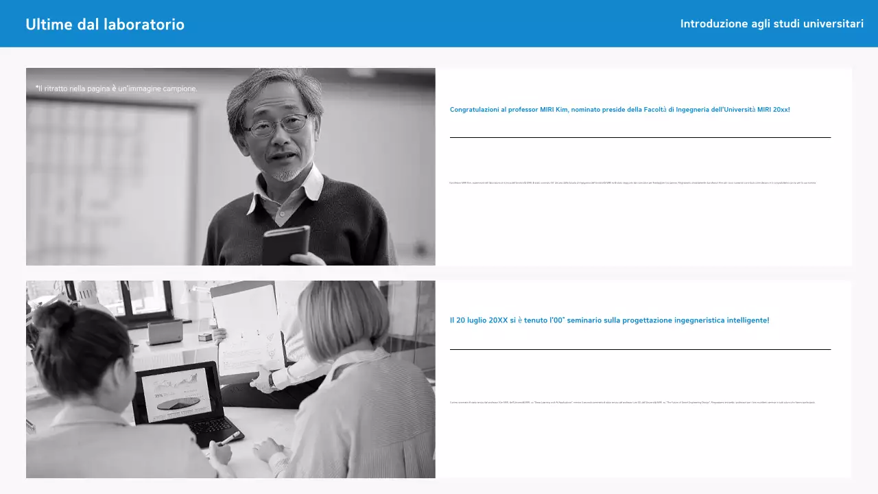 Lettera di presentazione semplice blu per laureati