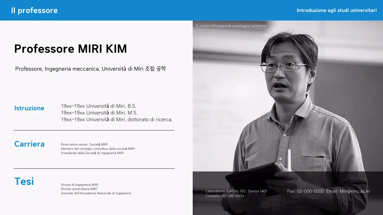 Lettera di presentazione semplice blu per laureati