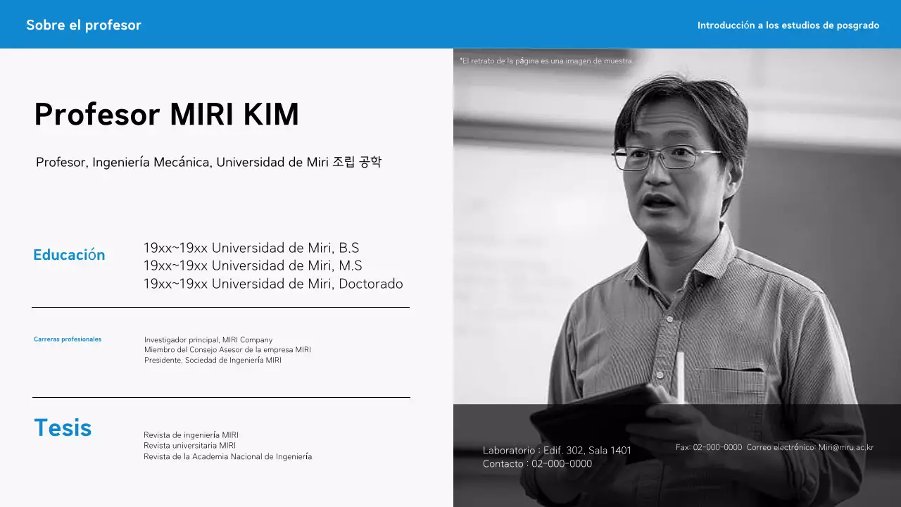 Azul Carta de presentación simple para graduados