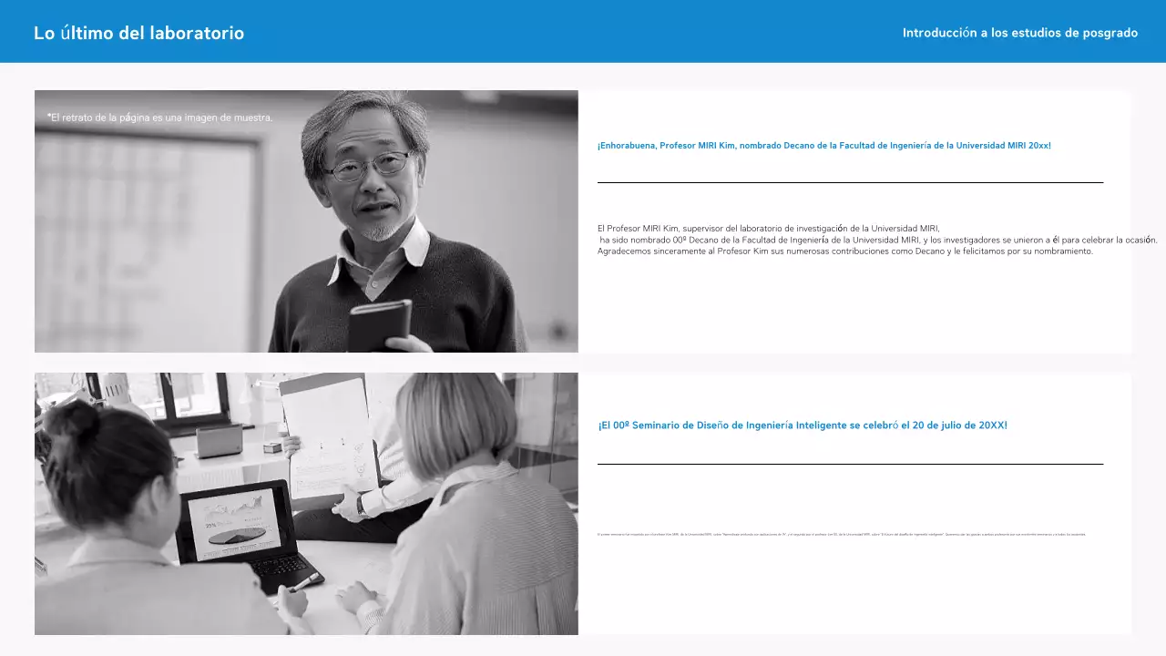 Azul Carta de presentación simple para graduados