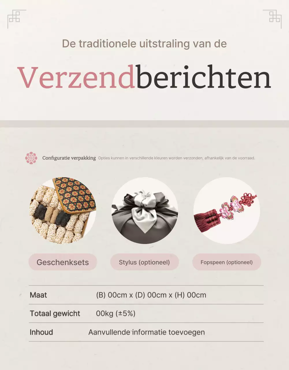 De traditionele ivoren en roze Chuseok Hanami geschenkset en de voorzorgsmaatregelen promoten