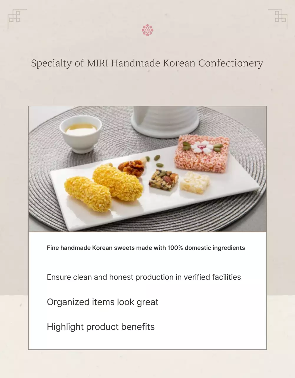 Khuyến mại tại điểm kiểm tra bộ quà tặng đồ ăn nhẹ Chuseok truyền thống Hàn Quốc màu ngà và hồng