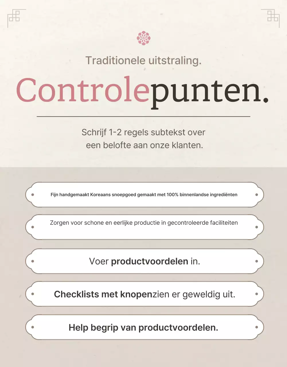 Checkpoint verkoopbevordering van traditionele Chuseok Hanwa cadeausets in ivoor en roze