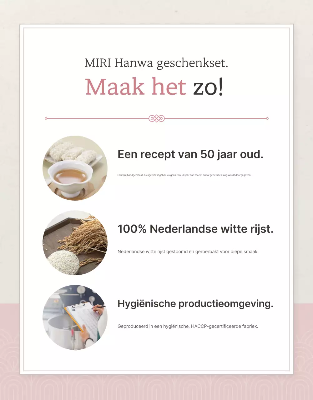 Checkpoint verkoopbevordering van traditionele Chuseok Hanwa cadeausets in ivoor en roze