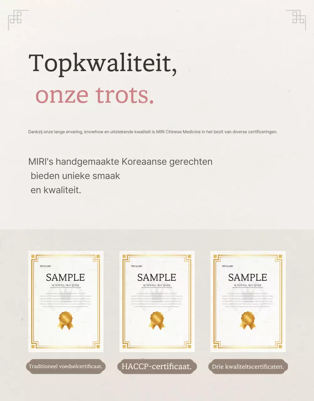 Checkpoint verkoopbevordering van traditionele Chuseok Hanwa cadeausets in ivoor en roze