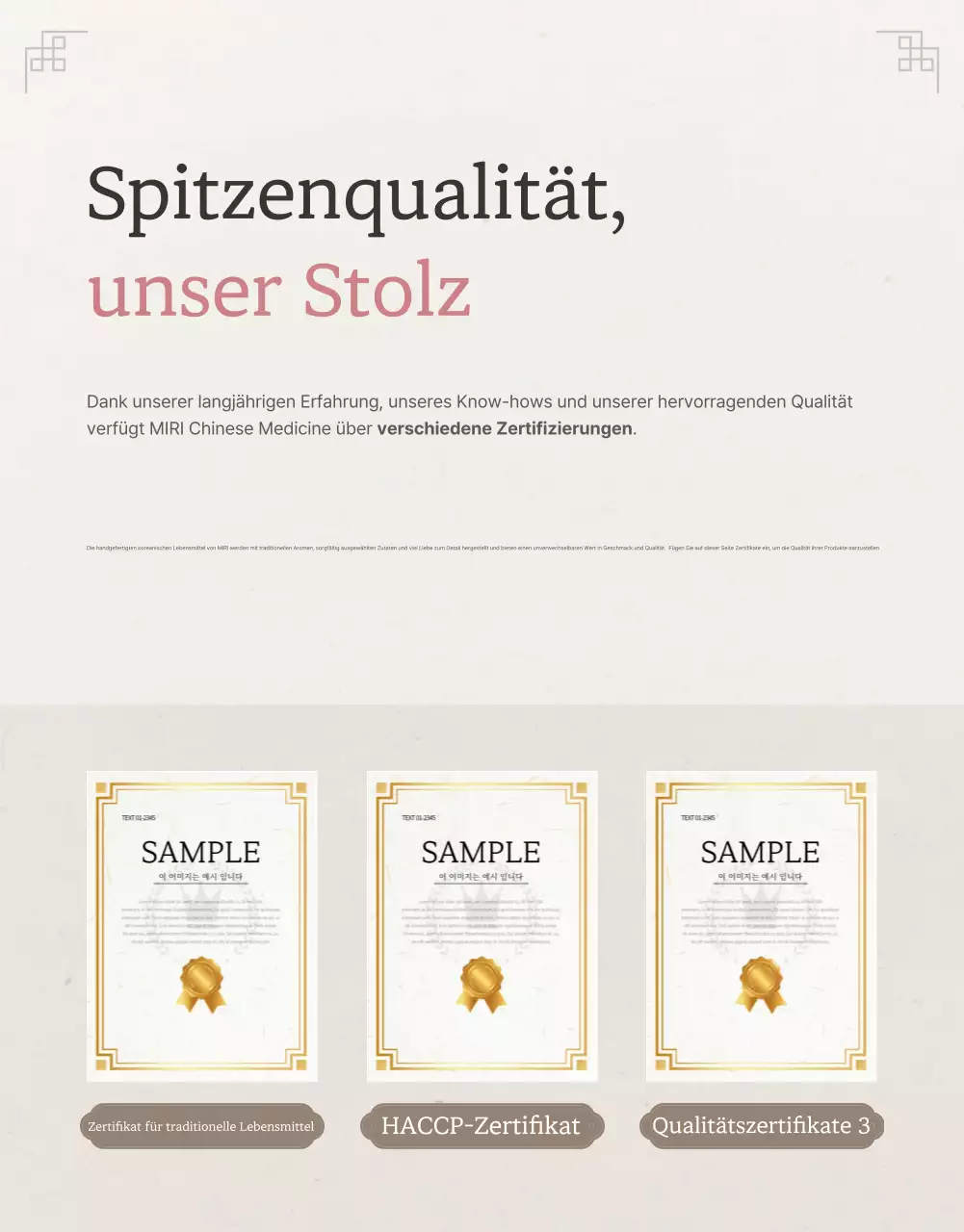 Checkpoint-Verkaufsförderung der traditionellen Chuseok-Hanwa-Geschenksets in Elfenbein und Rosa