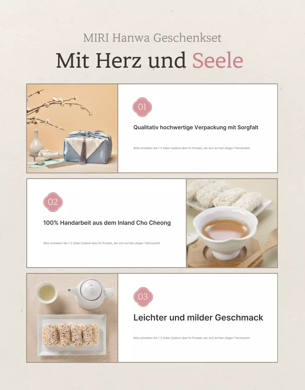 Checkpoint-Verkaufsförderung der traditionellen Chuseok-Hanwa-Geschenksets in Elfenbein und Rosa