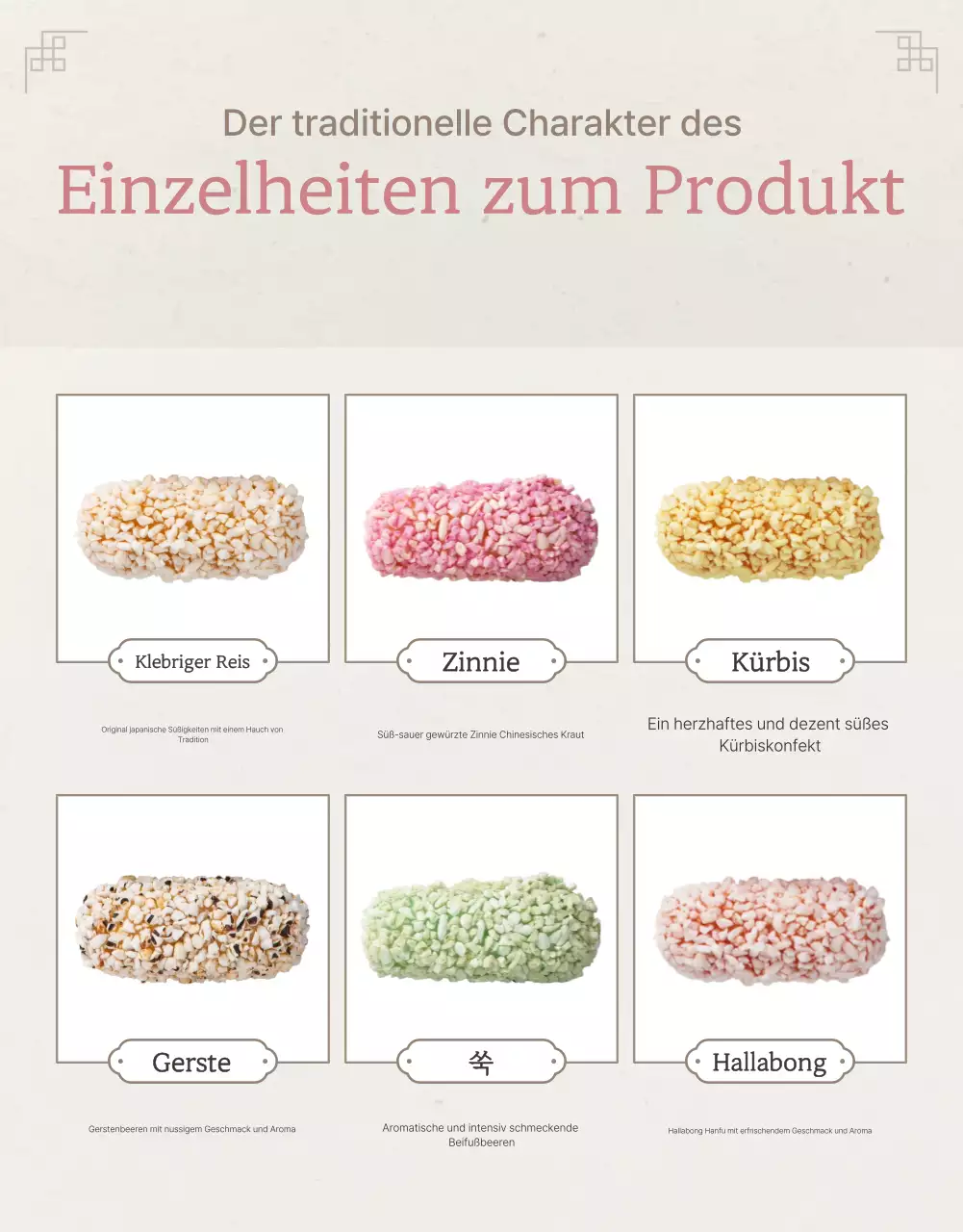 Fördern Sie die traditionellen Elfenbein- und Rosatöne des traditionellen koreanischen Neujahrsgeschenksets Optionen und Produktdetails