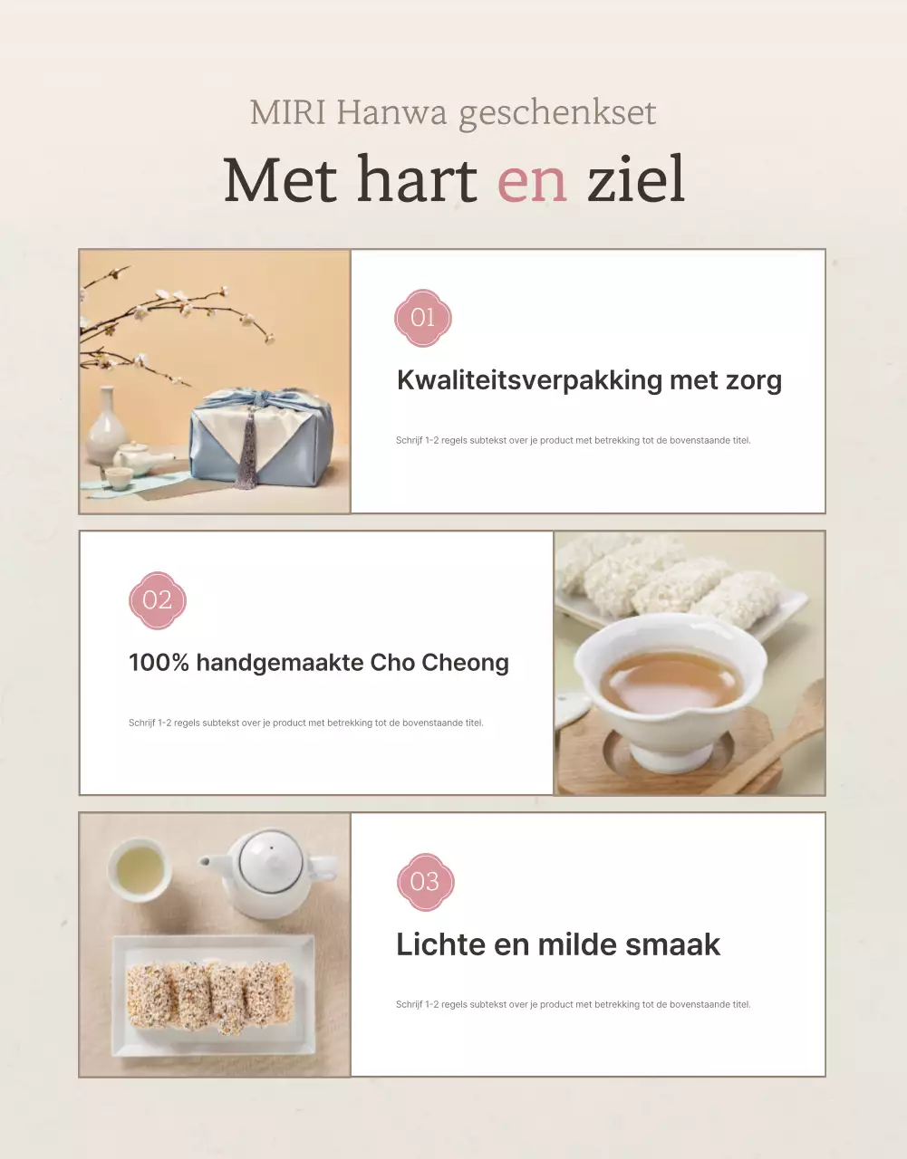 Promoot de verkoop van traditionele Koreaanse Chuseok snacks en geschenksets in ivoor en roze