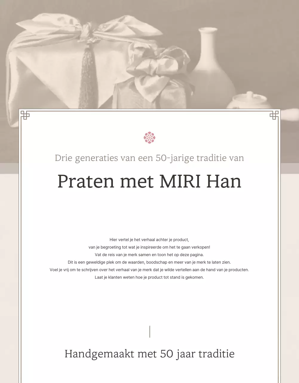 Promoot de verkoop van traditionele Koreaanse Chuseok snacks en geschenksets in ivoor en roze