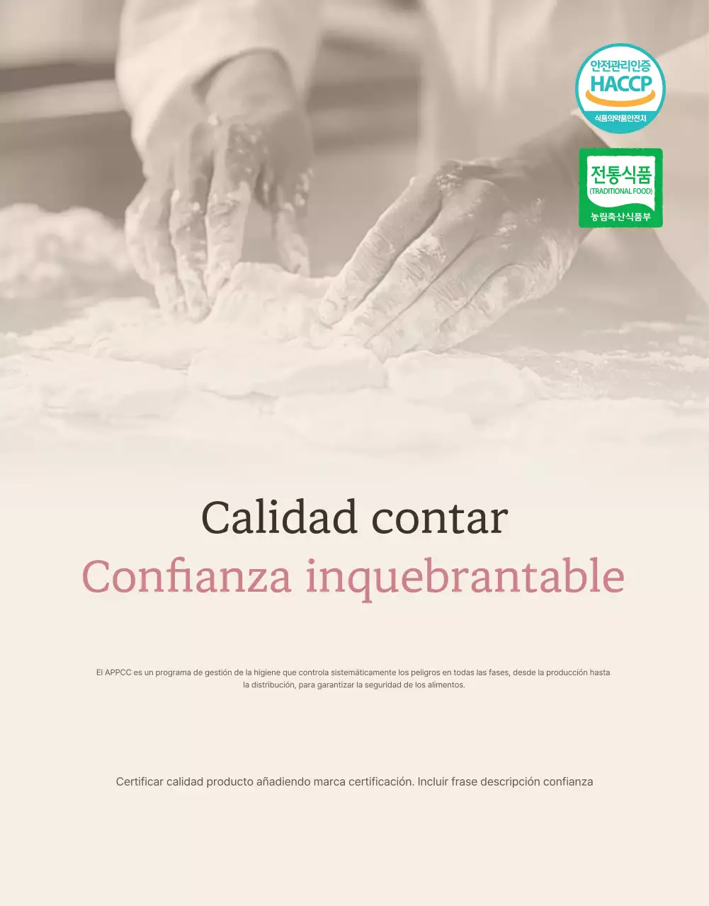 Promoción de la venta de aperitivos tradicionales coreanos Chuseok y lotes de regalo en marfil y rosa.