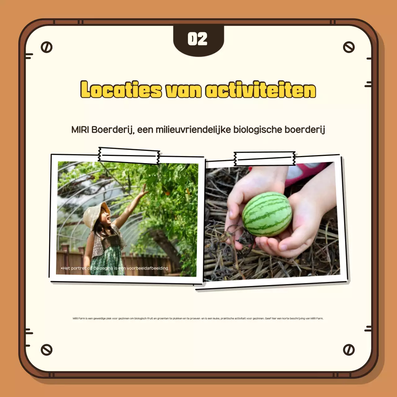 Promoot je herfstoogst met een bruine achtergrond