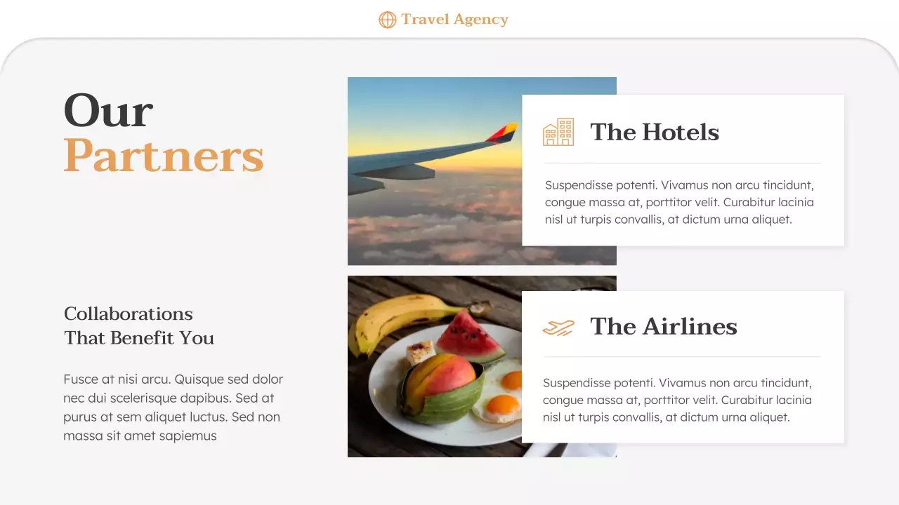 Orange Minimal Travel Agency Promotion Presentation