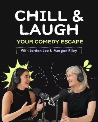 Black Modern Comedy Promotion Instagram Post