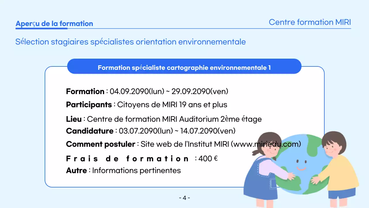 Blue Simple Training Recrutement