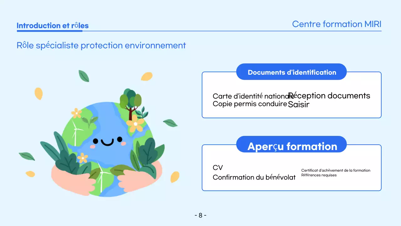 Blue Simple Training Recrutement