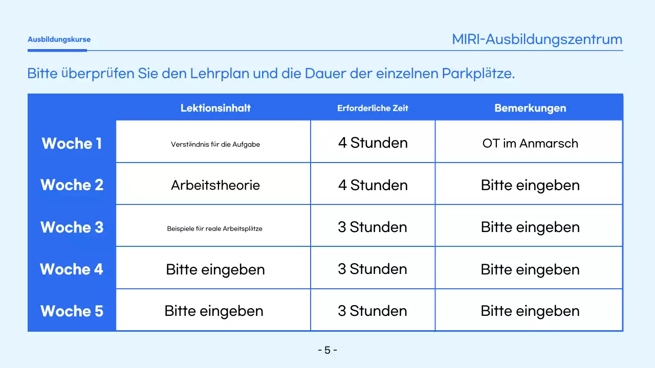 Blue Simple Training Personalbeschaffung