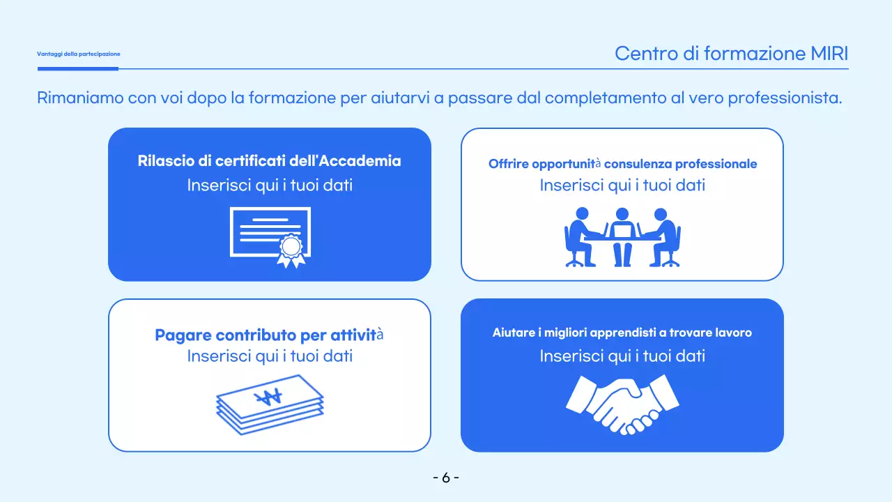 Formazione blu semplice Reclutamento