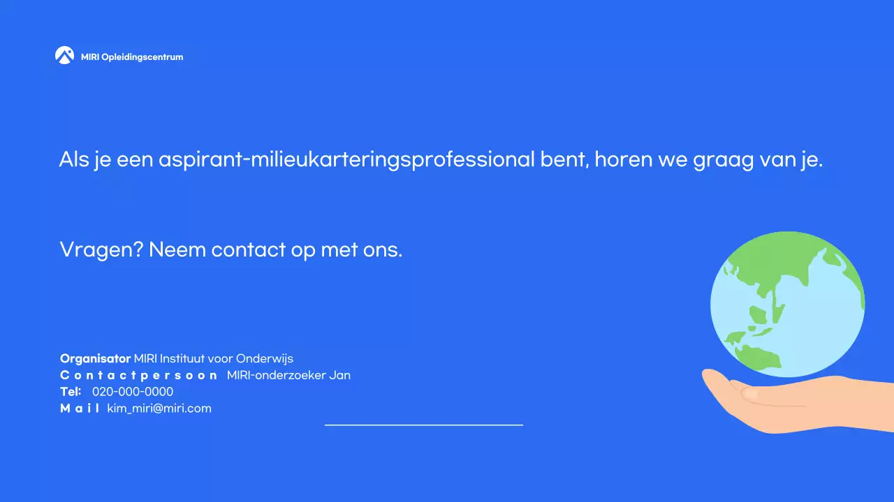 Blue Simple Opleiding Werving