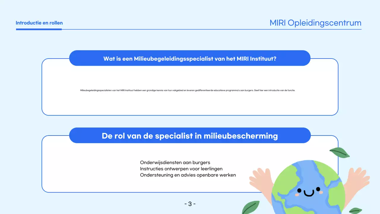 Blue Simple Opleiding Werving