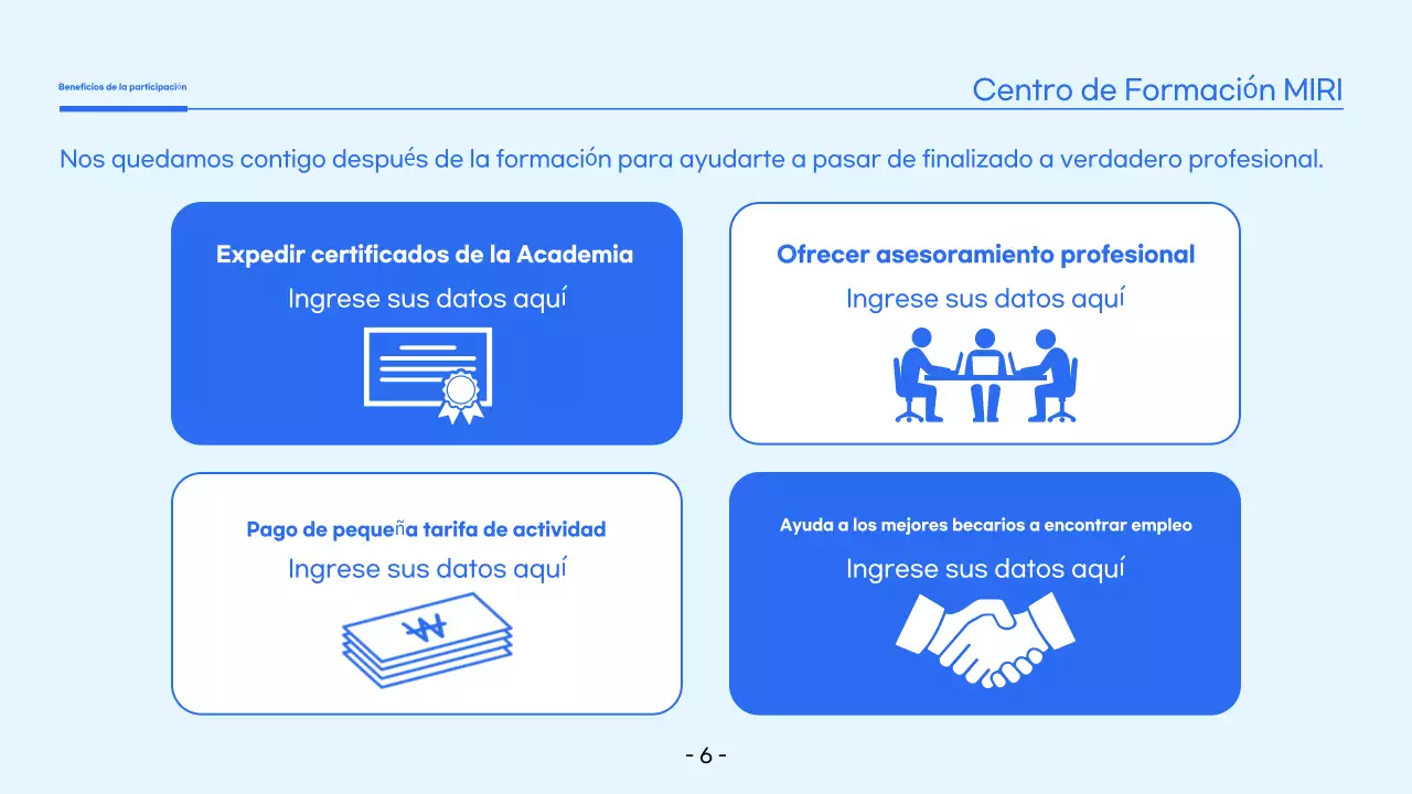 Blue Simple Training Contratación