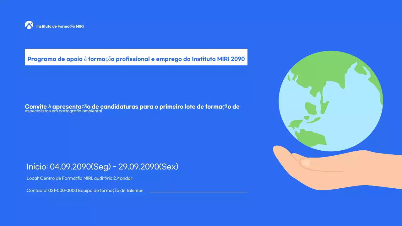Blue Simple Training Recrutamento