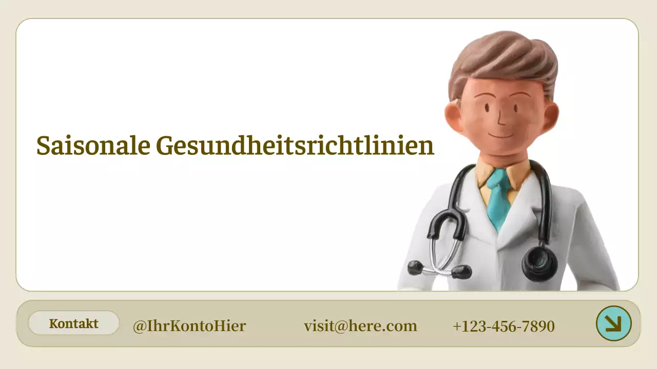 beige einfache Gesundheitsleitlinie