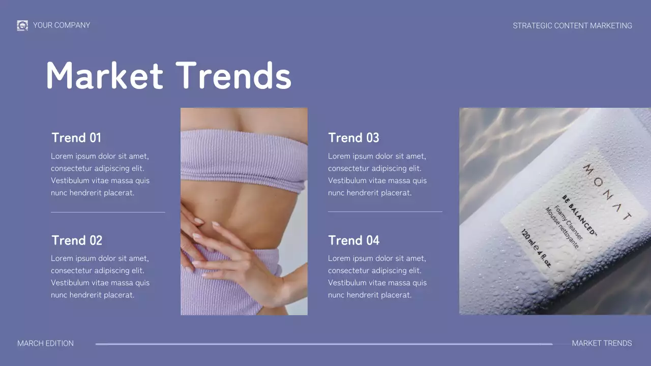 Purple Modern Content Marketing Strategy Presentation