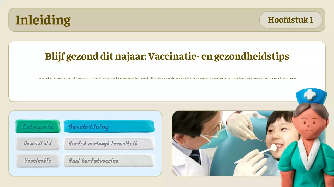 beige eenvoudige richtlijn voor de gezondheidszorg