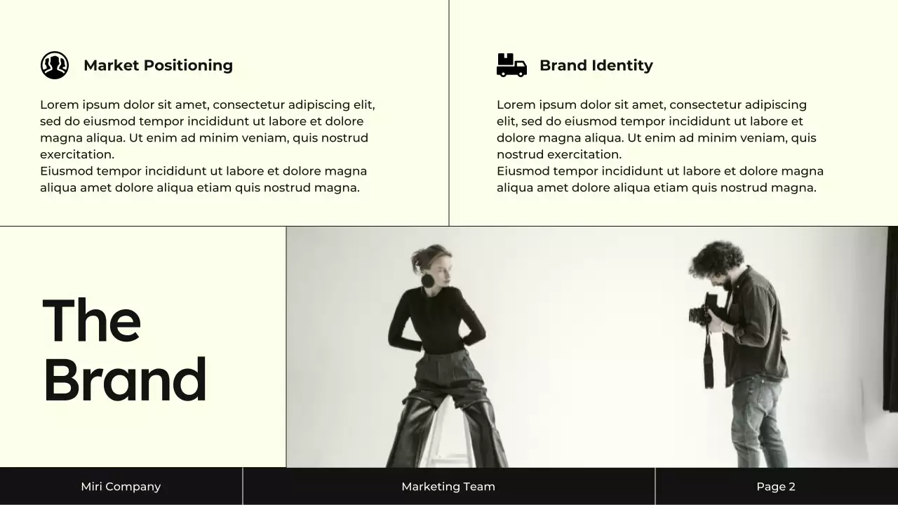 Cream and Black Content Marketing Strategy Presentation