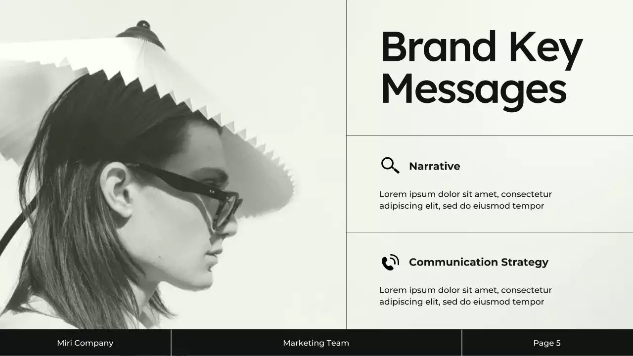 Cream and Black Content Marketing Strategy Presentation