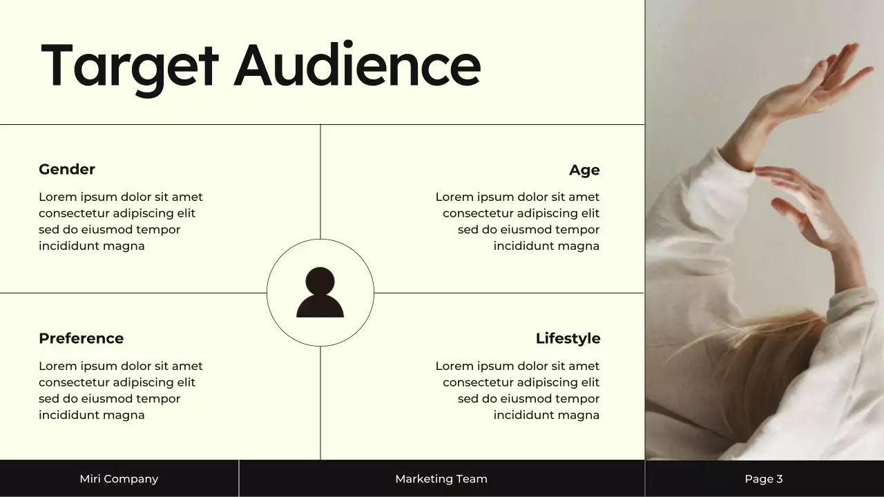 Cream and Black Content Marketing Strategy Presentation