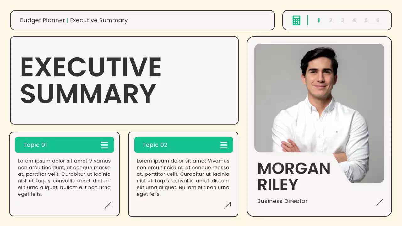 Green Modern Finance Planning Presentation