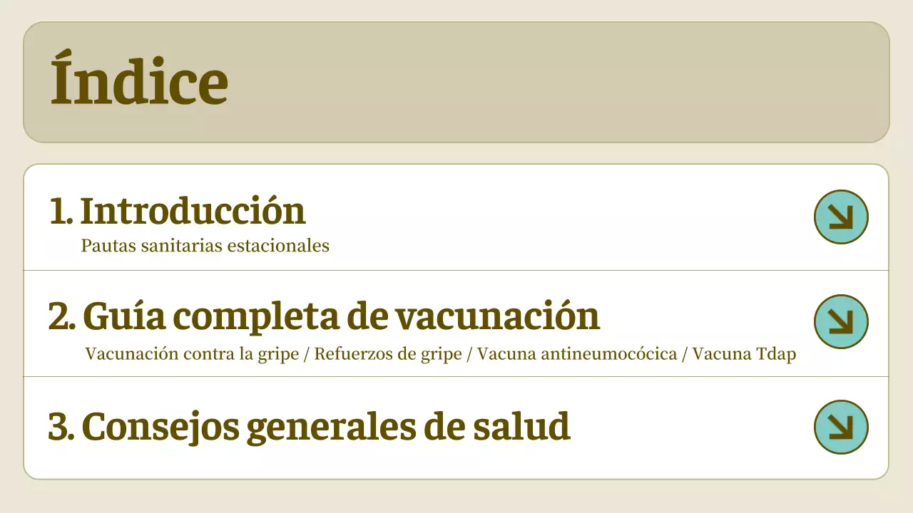 directriz sanitaria simple beige